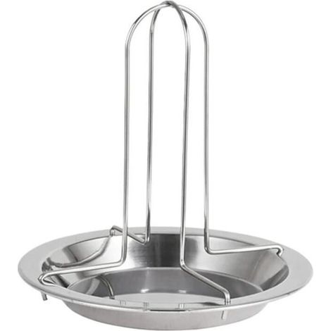 Chicken Rotisserie, Cooking Pans, Non-Stick BBQ Grill, Tray Stand with Bowl, Barbecue Accessories