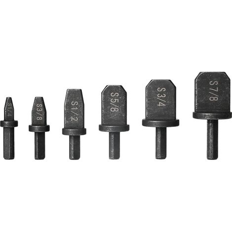 Juego de 6 brocas de crimpado para la instalación y reparación de sistemas de aire acondicionado, refrigeración, calefacción, ventilación y aire acondicionado (HVAC). (1/5)