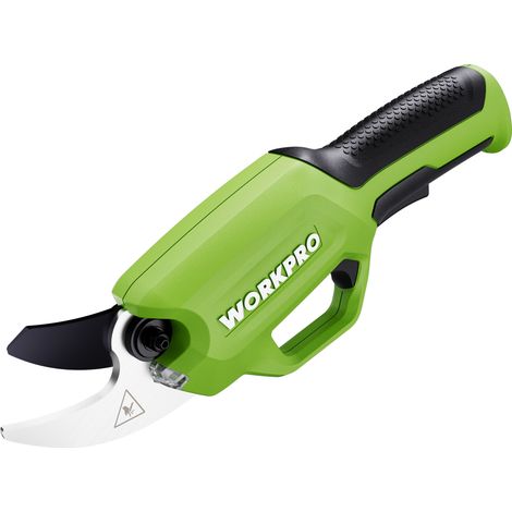 Workpro – Sécateur électrique 7,2 V – Lame en acier SK5 – Batterie 2000 mAh – Diamètre de coupe 19 mm pour branches et arbres fruitiers