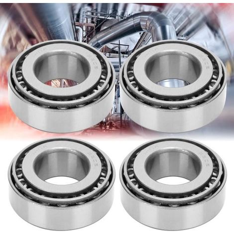 Lot de 4 roulements pour moyeu de roue de remorque avec essieux de 25 mm,roulements rotatifs silencieux à haute vitesse et durables (1/4)