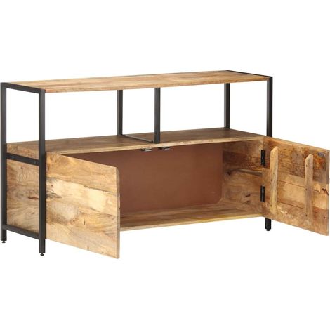 Maison Exclusive - Credenza 110x35x65 cm in Legno Massello di Mango (1/5)