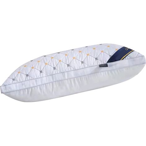 Oreiller cervical lavable à usage unique, confortable, pour hôtel et maison, blanc classique, 800 g / 28,2 oz, oreiller moyen (1/5)