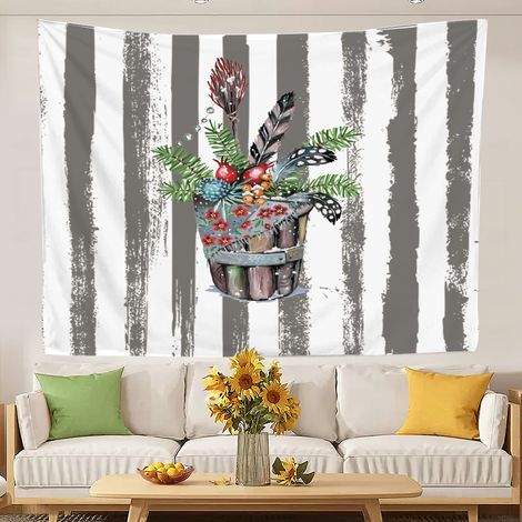 Tapisseries murales décoratives tendance à séchage rapide pour chambre et salon 100x75cm (1/5)