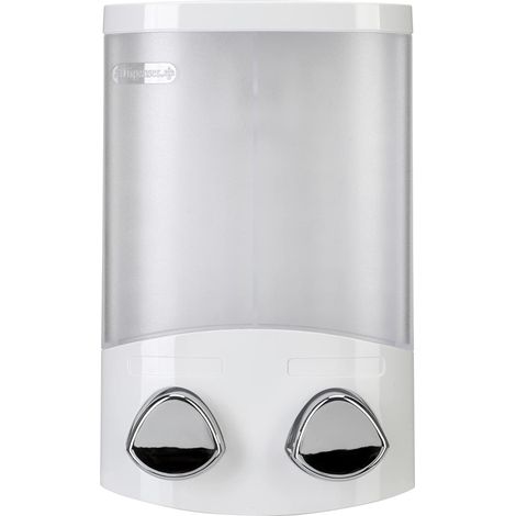 Croydex Euro Soap Dispenser Duo White, East Install Pump Dispenser (1/5)