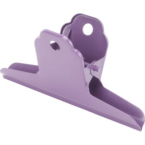 Pince à reliure en métal, matériau métallique, forte adhérence, durable, grande taille, pince pour dossiers de bureau, pour la maison, l'école et le bureau, violette (1/5)