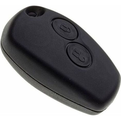 Coque de Clé sans Lame Compatible avec Dacia Logan, Sandero, Duster, Lodgy, Renault Trafic et Opel Vivaro Boitier Clef Plip Voiture Télécommande 2 Boutons (1/5)