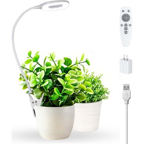 Full Spectrum Led Horticultural Lamp 10W Indoor Plant, 56 LED Grow Light (1/5)