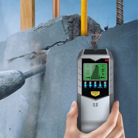 Détecteur de métaux portatif SH402 pour murs, argent (1/5)