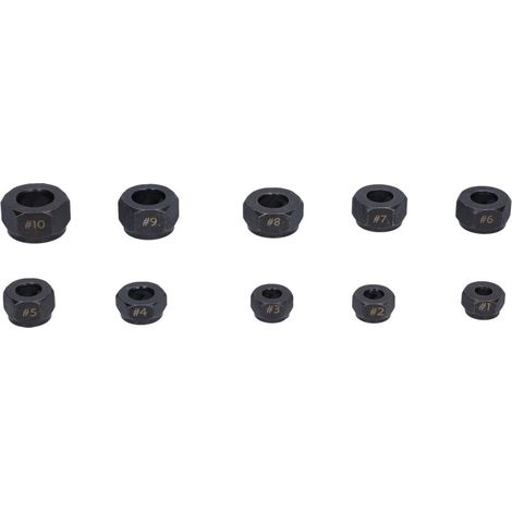 Extracteur d'Écrous Cassés 10 Pièces, Outil de Démontage Hexagonal pour Garage et Réparation Industrielle (1/5)
