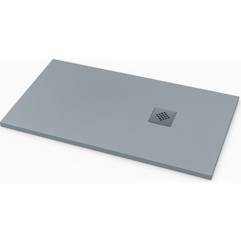 Receveur de douche Ardesia extra-plat couleur Gris RAL 7040 80x90cm grille Gris (1/4)