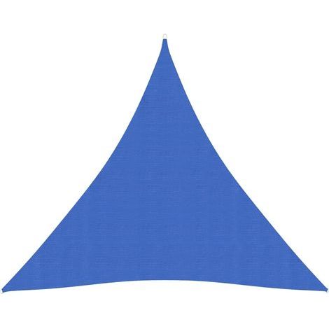 Voile toile d'ombrage parasol 160 g/m² PEHD 4 x 4 x 4 m bleu (1/5)