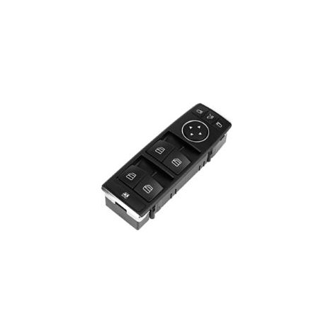 Commutateur de commande de fenêtre principal d'alimentation Compatible Mercedes-Benz W204 Plastique ABS noir Installation facile - A2128208310