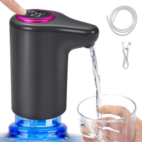 Bomba de agua para botellas，dispensador de agua eléctrico，carga USB，grifo con bomba para el hogar (1/5)