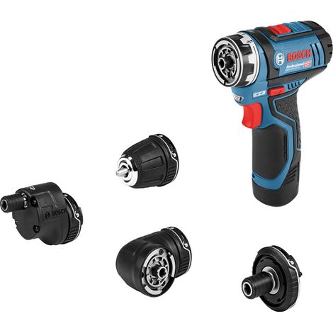 Visseuse sans fil Bosch Professional 12 V, 1 tête FlexiClick, sans batterie, en coffret L, bleu, FlexiClick, 30 Nm (1/2)
