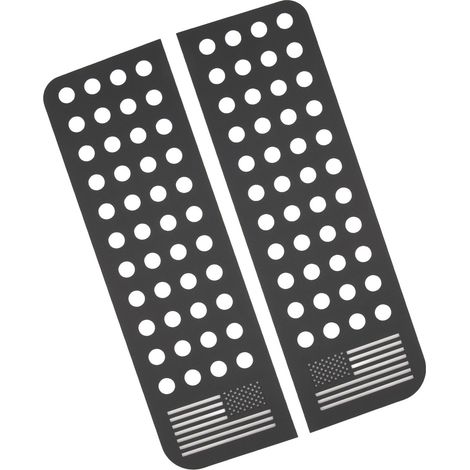 2PCS Décorations de Vitre Arrière en Alliage d'Aluminium Panneau de Protection pour Wrangler JK 2007-2018 Type B (1/5)