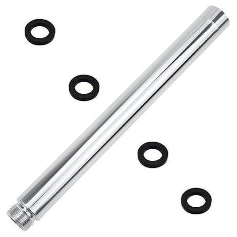Shower Extension Arm 30cm Stainless Steel Shower Extension Pipe Chrome Shower Extension Pipe with G1/2 Thread MUMU (1/4)