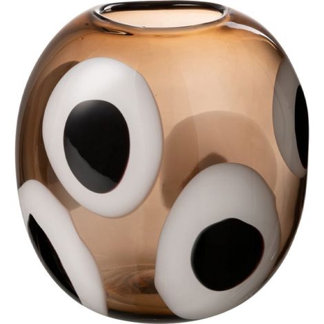 Vase Design en Verre "Izzy" 21cm Marron (1/3)