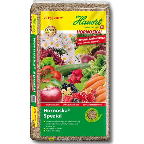 Hauert Universaldünger Hornoska Spezial 20 kg Gemüsedünger Gartendünger Blumen