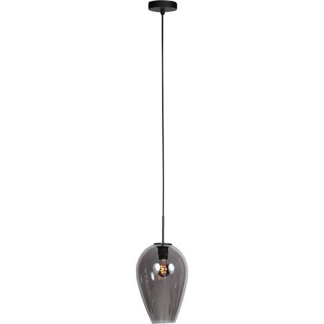 Mexlite - hängeleuchte - HaloSwap - schwarz - glas rauchglas -