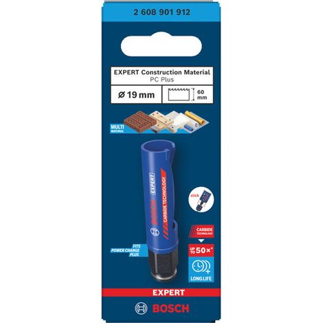 Bosch EXPERT Lochsäge Construction Material Power Change Plus, 19 x 60 mm (1/5)