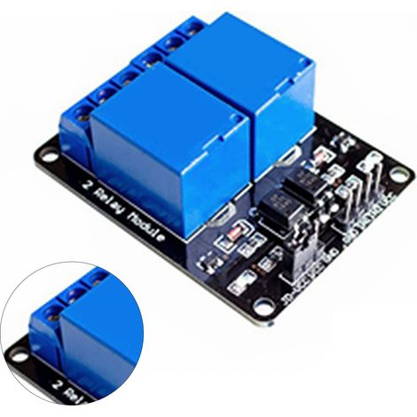 Module relais 2 canaux avec protection par optocoupleur, carte de développement SCM, accessoires 5 V (1/5)