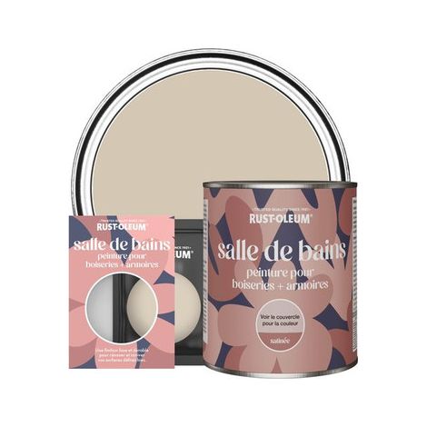Peinture pour Boiseries & Armoires de Salle de Bains, Finition Satinée - Caramel (1/3)