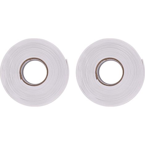 Lot de 2 plinthes souples autocollantes en PVC, flexibles et imperméables, blanches, 3,2 m, pour cuisine, salle de bain, sol et mur (1/5)
