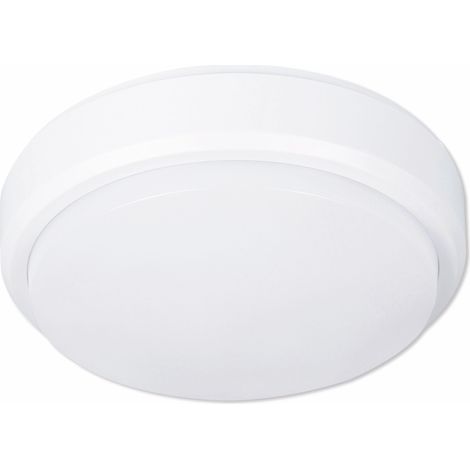 MÜLLER-LICHT LED-Wand- und Deckenleuchte 20300538, 8W, 650 lm, 4000K, IP54, Bewegungsmelder, rund