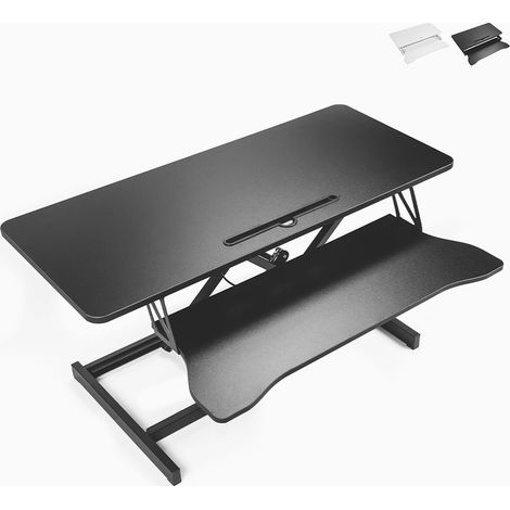 Höhenverstellbarer Desktop-PC-Monitorständer Jallo XL - Schwarz