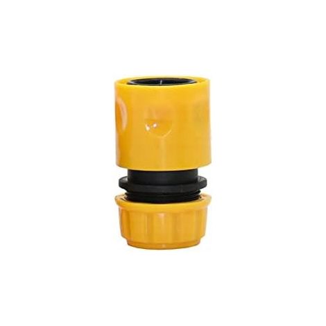 Conector Rápido Para Manguera 3/4" – Fijación Con Dientes Perfilados  19 mm Int/23 mm Ext  Plástico De Alta Calidad, Montaje Fácil (1/2)