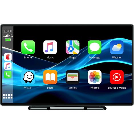 Kabelloses Autoradio mit kabellosem A-pple Carplay und Android Auto, tragbares Autoradio 9-Zoll-Touchscreen-Autoradio, kabelloses Autoradio mit Bluetooth 5.0/Siri/G-oogle/Mirror Link/FM/AUX