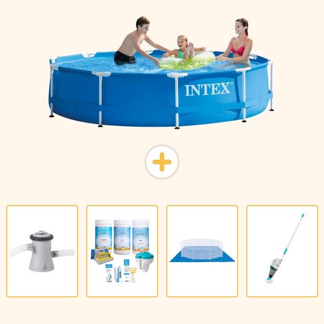 Intex Piscine Tubulaire Ronde - 305x76 cm - 5-pièces S21019 (1/5)