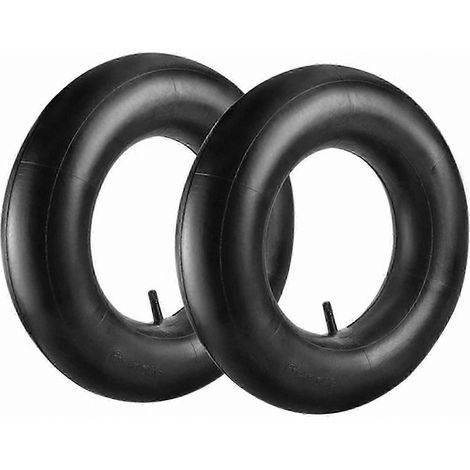 Lot de 2 chambres à air renforcées compatibles avec les pneus 4.80/4.00-8, compatibles avec les chariots, les tondeuses et les équipements de jardinage. (1/5)