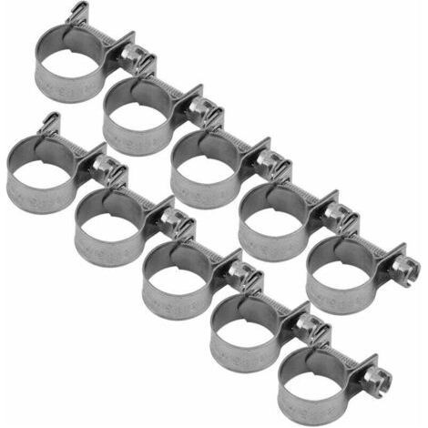 10pcs Mini Sanitary Clamps 304 Stainless Steel (13-15mm) (1/5)