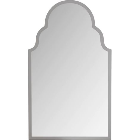 Specchio da parete 61 x 101 cm argento con cornice in metallo (1/5)