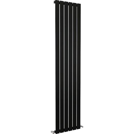 SKY Bathroom Flat Panel Radiator Vertical 1800x408mm Single Black