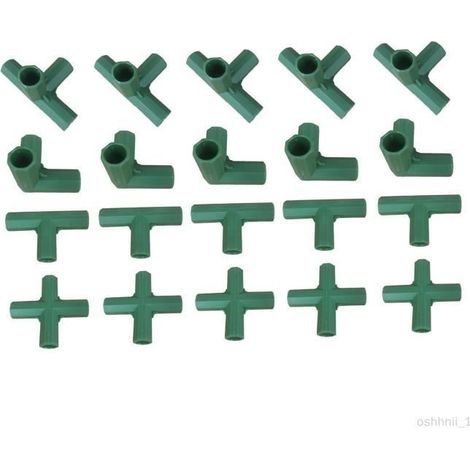 20x Kunststoff-Gewächshausrohrverbinder für die Unterstützung von Duftblumen (1/4)