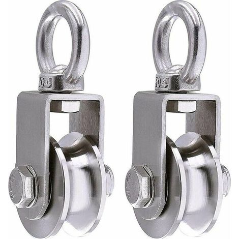 Paranco per funi in acciaio inox 304, carico massimo 500 kg -Crezuo