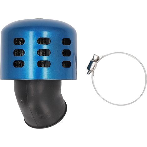 Ortaviai Filtro de Aire 35mm, Carcasa Metálica Azul con Abrazadera – Mejora Admisión para Scooters y Motos 100-150cc (1/5)