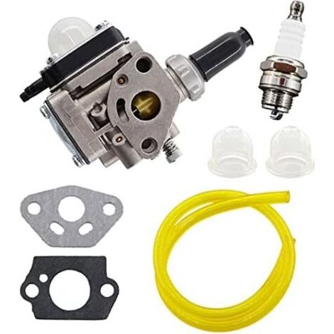 Vergaser mit Dichtung, Zündkerze und Kraftstoffleitung für Kawasaki TH43/TH48 Rasenmähermotoren – Gartenzubehör (1/4)