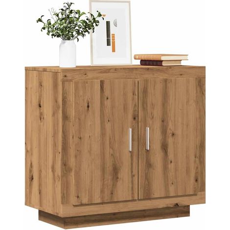 Aparador madera contrachapada roble artisian 80x40x75 cm vidaXL (1/5)
