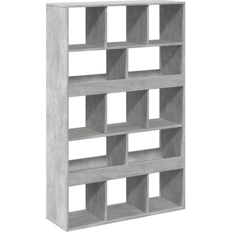 Maison Exclusive - Libreria Grigio Cemento 100x33x156,5 cm in Truciolato