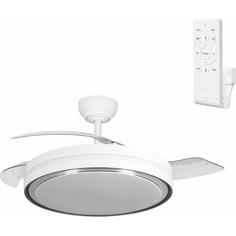 Ventilador Dc Blanco/Plata Función Verano-Invierno 60w 6980lm 3500-4000-6500k