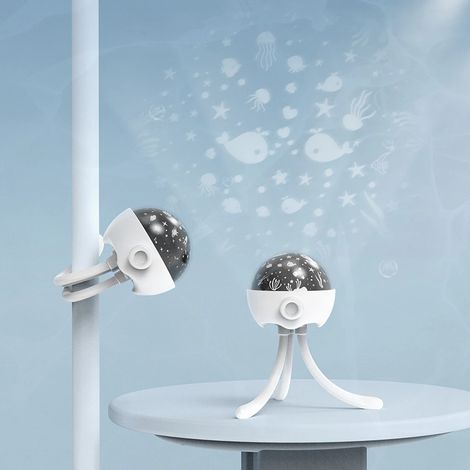 Projecteur LED Étoile Galaxie Trépied Lampe Projecteur Pieuvre Lampe Veilleuse Ciel Étoilé Décoration Chambre d'Enfant