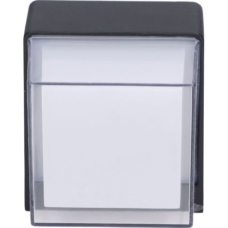 Applique murale extérieure RGB avec télécommande 5W AC85‑265V, carrée, LED, aluminium, RGB, pour escaliers et salles de bains (1/5)
