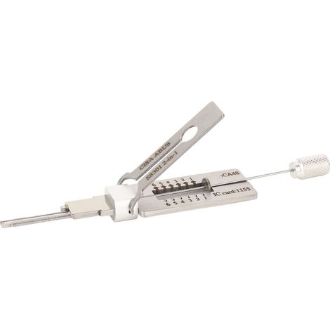Décodeur manuel civil en acier inoxydable SS301, outil 2 en 1 avec crochet et kit de ramassage pour CISA ABUS (1/5)