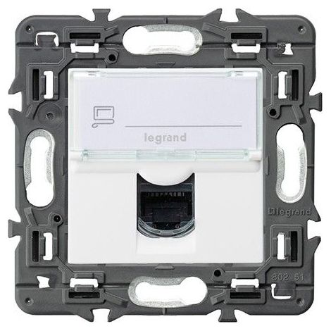 Basis VALENA NEXT 1xRJ45 utp Kategorie 6 weiß LEGRAND 741275