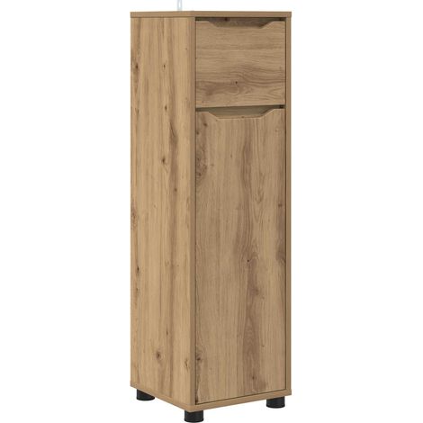 Cabinet de salle de bain Chêne artisanal 30,5 x 30 x 101 cm vidaXL (1/5)