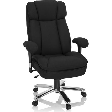 Schwerlaststuhl / Bürostuhl BUILDER XXL I Stoff schwarz hjh OFFICE