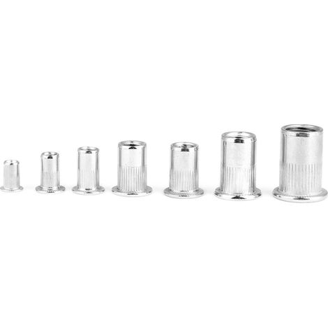 Kit 93 pièces inserts filetés écrous rivet aveugles acier inox 304 M3, M4, M5, M6, M8, M10 en 1 boîte (1/5)